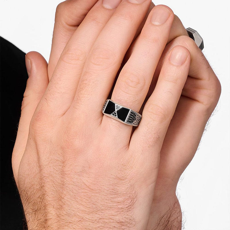 Men's Signet Ring Silver - Europe Style Fine Jewelry - Vintage 925 Sterling Silver Personal