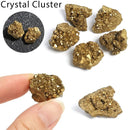 Raw Gemstone Crystal Clusters – Titanium Gold Crystals for DIY Jewelry & Gifts