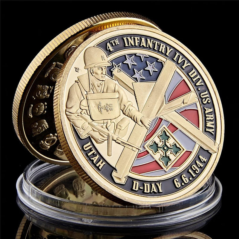 Infantry Coin,
Army Gold,
Utah Coin,
D-Day Coin,
World Coin,
War Gold,
War Coin,