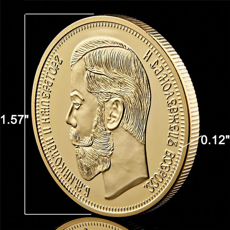 1901 Nicholas II of Russia II Ruble Gold Coin