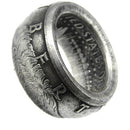 half dollar ring, half dollar coin ring, liberty half dollar ring, walking liberty half dollar ring, kennedy coin ring,  silver ring, silver rings for women, claddagh rings, ladies silver rings, gold ring, gold rings for women, gold rings for men, silver male rings,