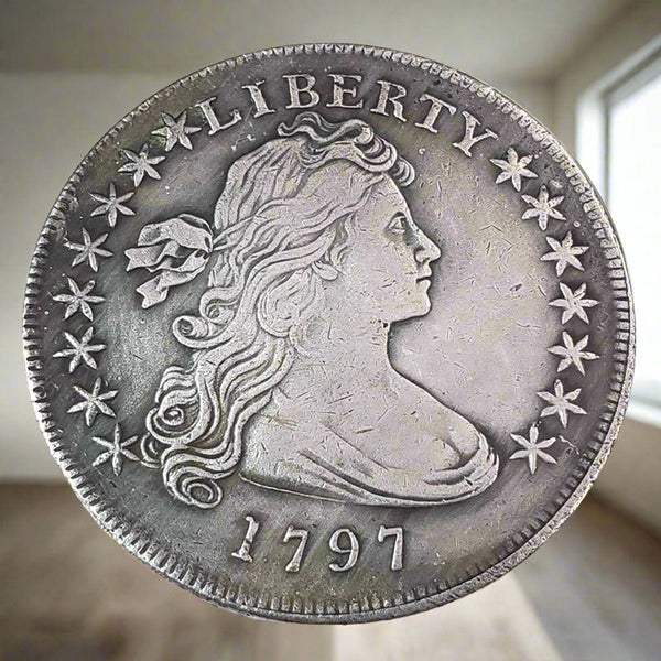 1797 Coin Liberty Silver Dollar, walking liberty half dollar, walking liberty, 1797 Coin, Liberty Silver,