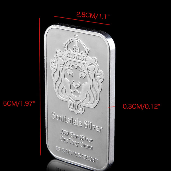 Scottsdale, Silver, Fine, Silver, Bar, Bullion,