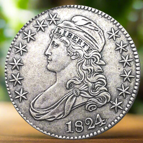 1824 Capped Bust Half Dollar -  50C Coin | USA Minted Rarity