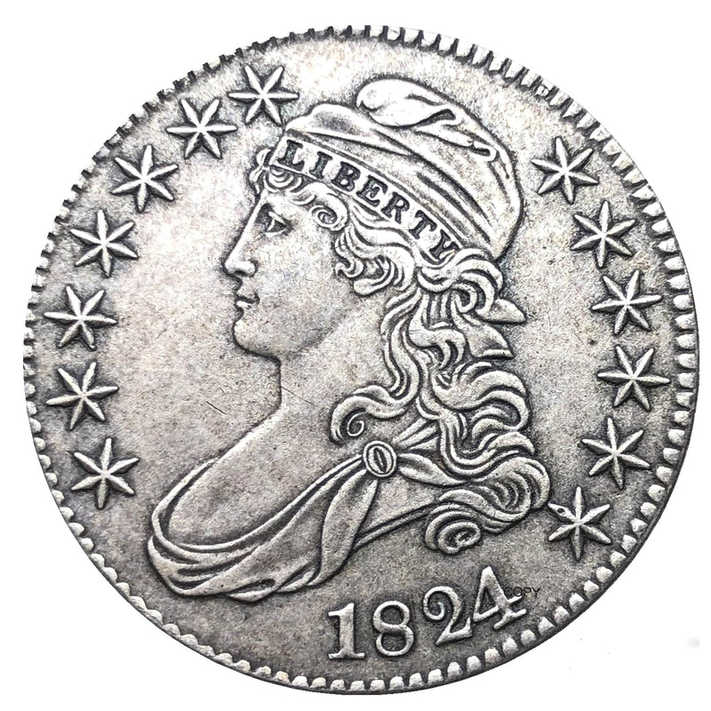 1824 Capped Bust Half Dollar - 50 Cents - USA Coin