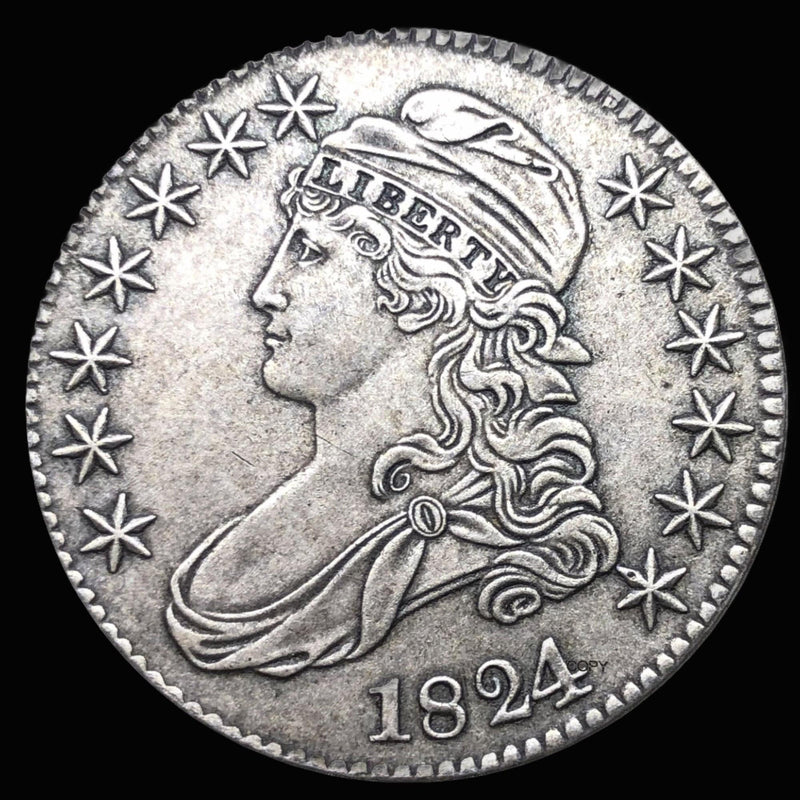 Classic Elegance: The 1824 Capped Bust Half Dollar - 50 Cents - USA Coin