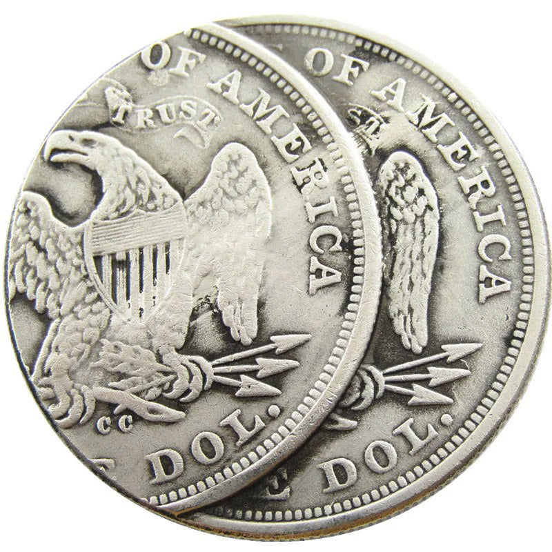 1870 CC Coin, Seated coin, Liberty Dollar coin, Two Faces Coin, Error Silver Coin, 1870 Coin, walking liberty half dollar, 1922 silver dollar, walking liberty, 1979 one dollar coin,
