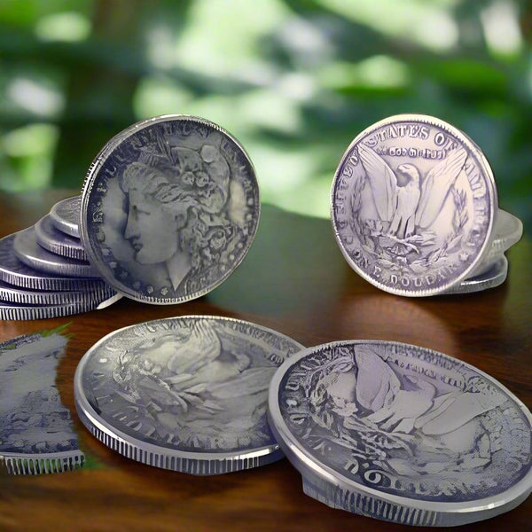 Set of 10 Morgan Silver Dollar Coins – APMEX Certified