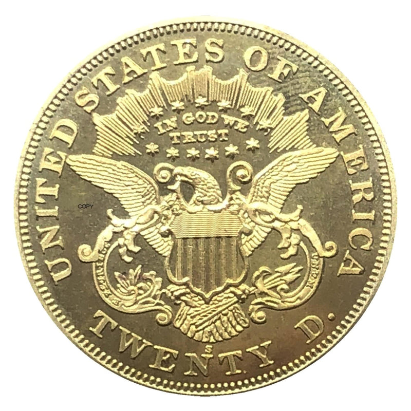 New 1875 Twenty Dollar Gold Coin with Motto