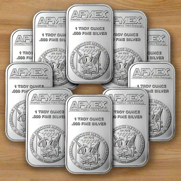 Set of 30 APMEX Silver Bullion Bars