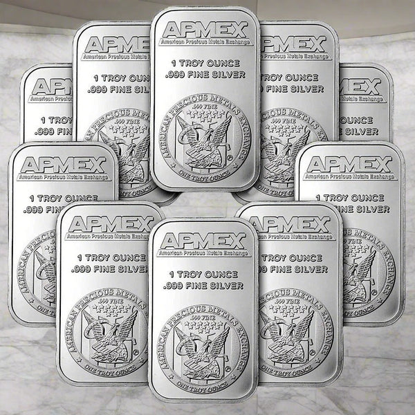 30 APMEX Silver Bullions