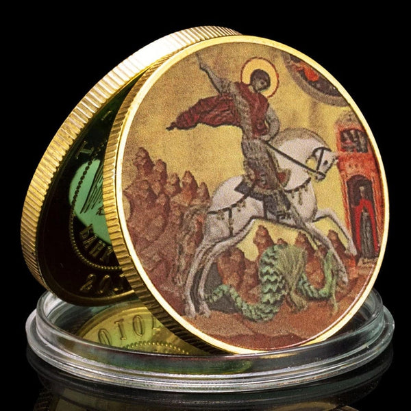 Russian Coin, Saint George Coin, Dragon Gold, gold dragon, a gold dragon, dragon on gold, russian coin, ancient gold dragon, adult gold dragon 5e, ancient gold dragon 5e, castle russian clock 20p, dnd gold dragon,