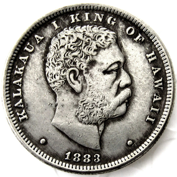 US, 1883 Hawaii, Half, Dollar, Silver, Coin,