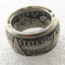 dollar ring, million dollar ring, size of morgan dollar, ring from silver dollar, morgan dollar coin ring, morgan dollar ring, morgan silver dollar ring, engagement rings, rings, mens wedding bands, wedding rings,