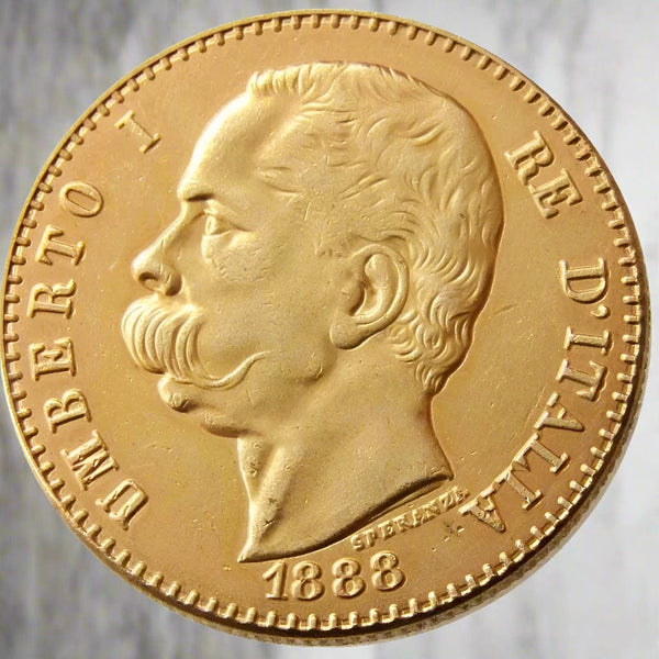1888 Italy 50 Lire  Coin – Repvbblica Italiana Coin