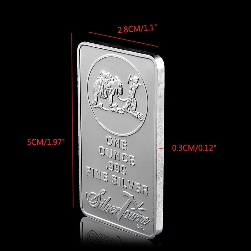 American, Prospector, 1oz, 999, Value, Fine, Silver, Bullion, Bar,