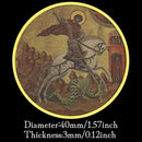 Russian Coin, Saint George Coin, Dragon Gold, gold dragon, a gold dragon, dragon on gold, russian coin, ancient gold dragon, adult gold dragon 5e, ancient gold dragon 5e, castle russian clock 20p, dnd gold dragon,