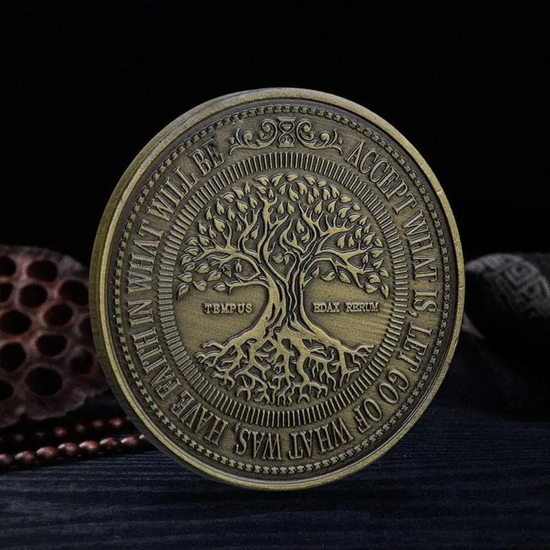 Tree Of Life Coin, Shall Pass Coin,  Forever Coin, Encourage Coin, tree of life silver coin,