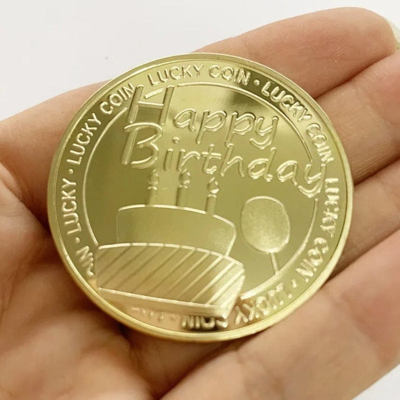 Festival Celebration Coin, Lucky Gold Coin,  Happy Coin,  Birthday Coin,  happy coin, aa medallions, dinosaur coins, dino coins, lucky gold coin, birthday coin, happy birthday silver coin, birthday silver coin, queens 90th birthday coin, happy birthday gold coin,