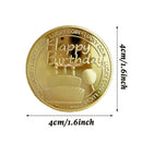 Festival Celebration Coin, Lucky Gold Coin,  Happy Coin,  Birthday Coin,  happy coin, aa medallions, dinosaur coins, dino coins, lucky gold coin, birthday coin, happy birthday silver coin, birthday silver coin, queens 90th birthday coin, happy birthday gold coin,