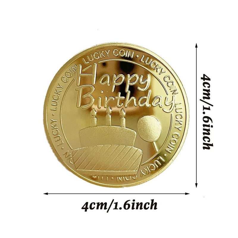 Festival Celebration Coin, Lucky Gold Coin,  Happy Coin,  Birthday Coin,  happy coin, aa medallions, dinosaur coins, dino coins, lucky gold coin, birthday coin, happy birthday silver coin, birthday silver coin, queens 90th birthday coin, happy birthday gold coin,