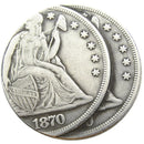 1870 CC Coin, Seated coin, Liberty Dollar coin, Two Faces Coin, Error Silver Coin, 1870 Coin, walking liberty half dollar, 1922 silver dollar, walking liberty, 1979 one dollar coin,