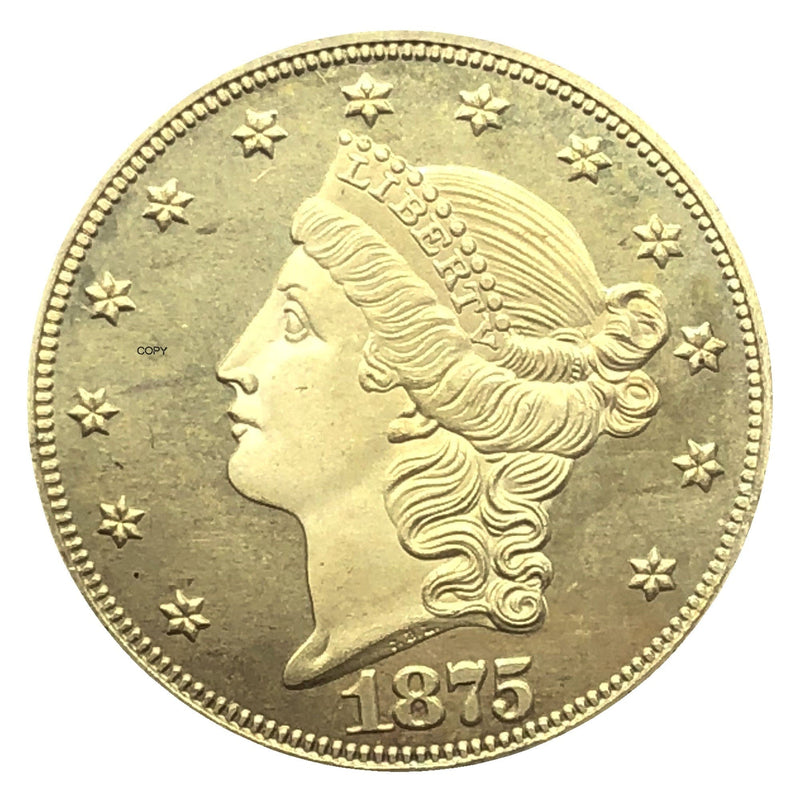 New 1875 Twenty Dollar Gold Coin with Motto