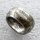 dollar ring, million dollar ring, size of morgan dollar, ring from silver dollar, morgan dollar coin ring, morgan dollar ring, morgan silver dollar ring, engagement rings, rings, mens wedding bands, wedding rings,