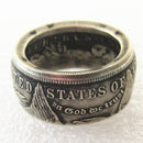 dollar ring, million dollar ring, size of morgan dollar, ring from silver dollar, morgan dollar coin ring, morgan dollar ring, morgan silver dollar ring, engagement rings, rings, mens wedding bands, wedding rings,