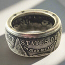 dollar ring, million dollar ring, size of morgan dollar, ring from silver dollar, morgan dollar coin ring, morgan dollar ring, morgan silver dollar ring, engagement rings, rings, mens wedding bands, wedding rings,