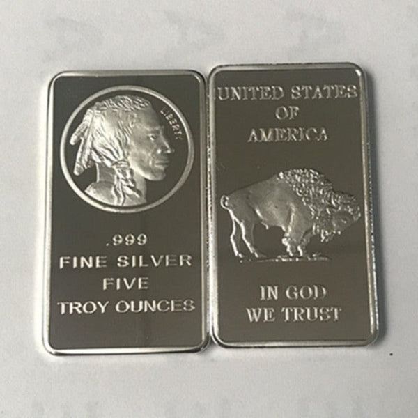 Indian Silver  Bar - American Liberty 1 OZ